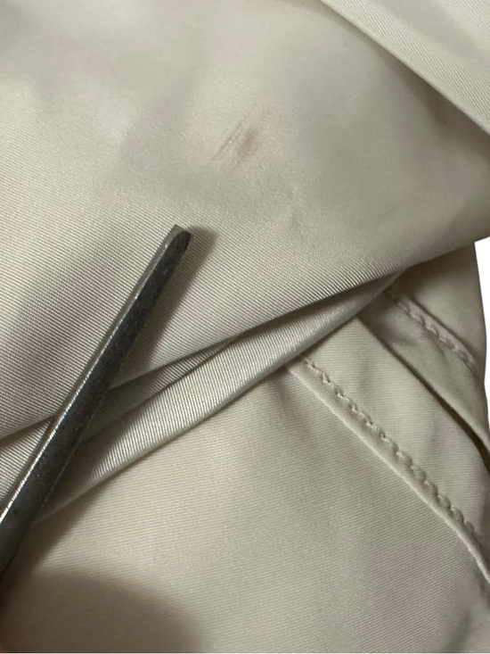 Athleta Womens Solar Wind & Rain Anorak Jacket Sz Medium Oatmeal Hooded - Picture 13 of 15